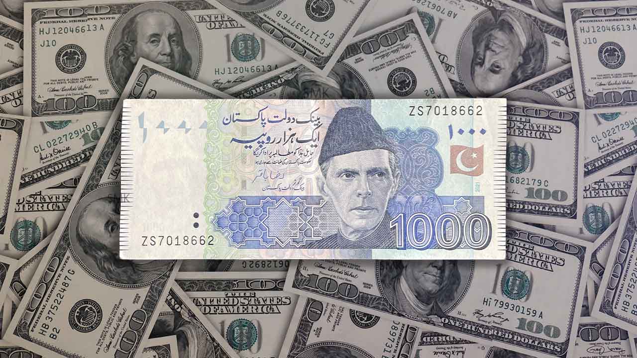 US dollar to Pakistani rupee exchange rate latest