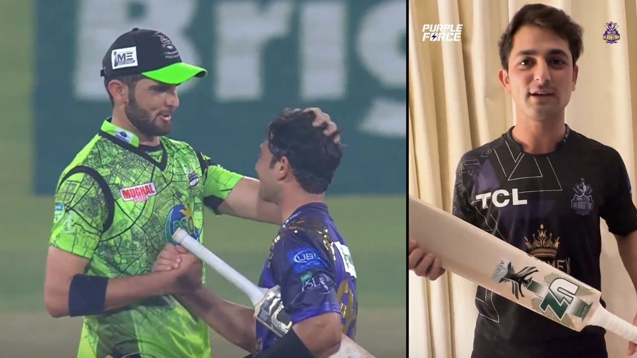 Shaheen Afridi gifted his bat to Khwaja Nafay for his brilliant batting